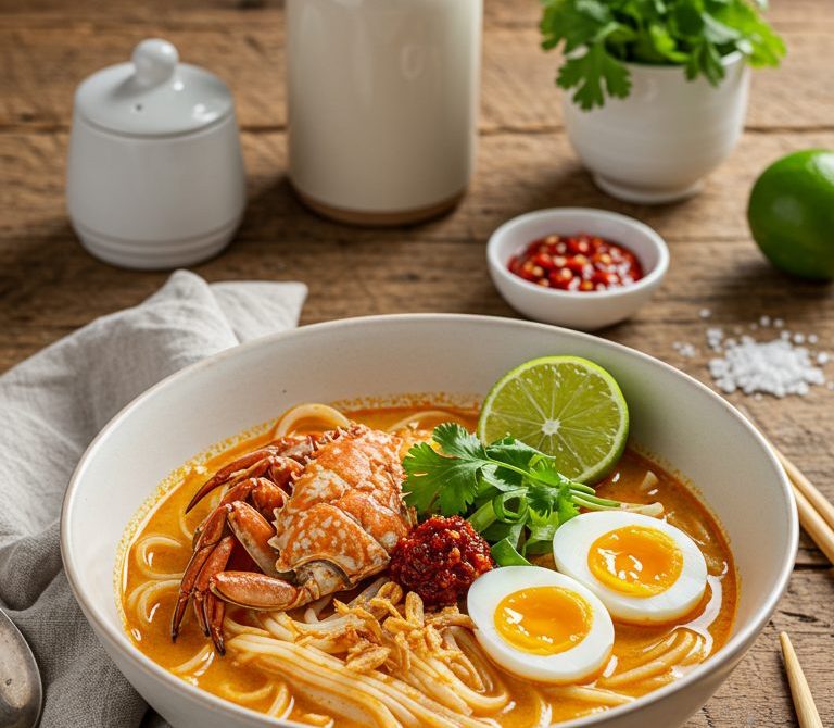 Banh Canh Cua With Silky Crab-Pork Broth