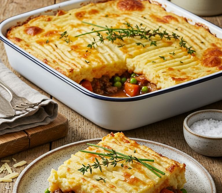 Beef Cottage Pie with Cheddar Mash