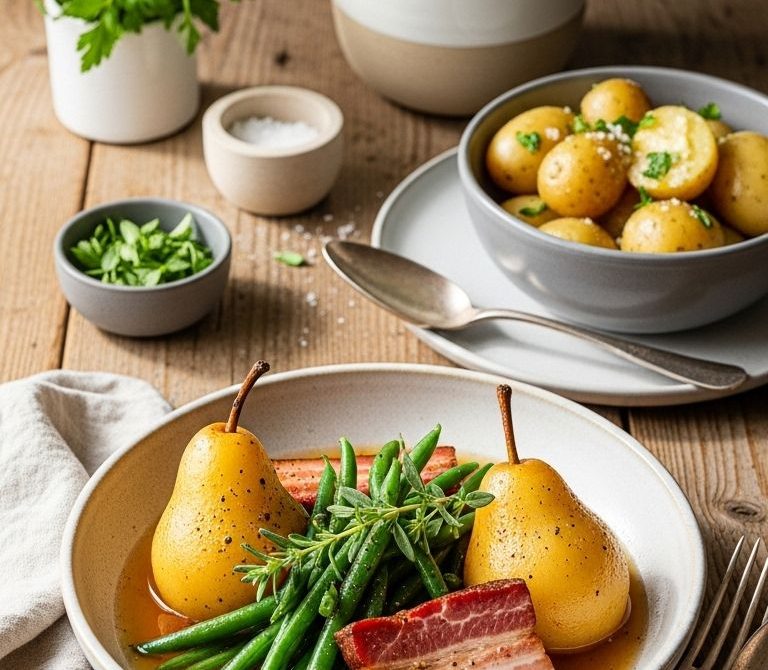Birnen, Bohnen und Speck (Pears, Beans, and Bacon Stew)