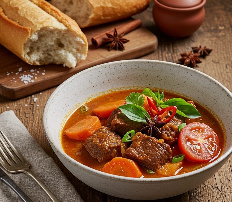 Bo Kho Vietnamese Beef Stew with Lemongrass and Star Anise