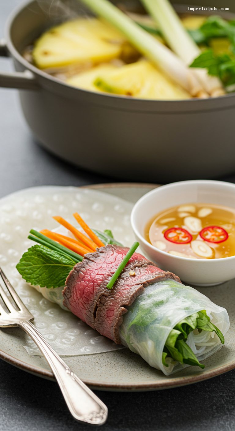 Bo Nhung Dam Vietnamese Beef Vinegar Hot Pot – Closeup