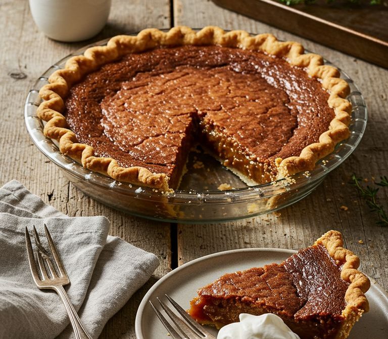 Brown Sugar Chess Pie with Crackly Top