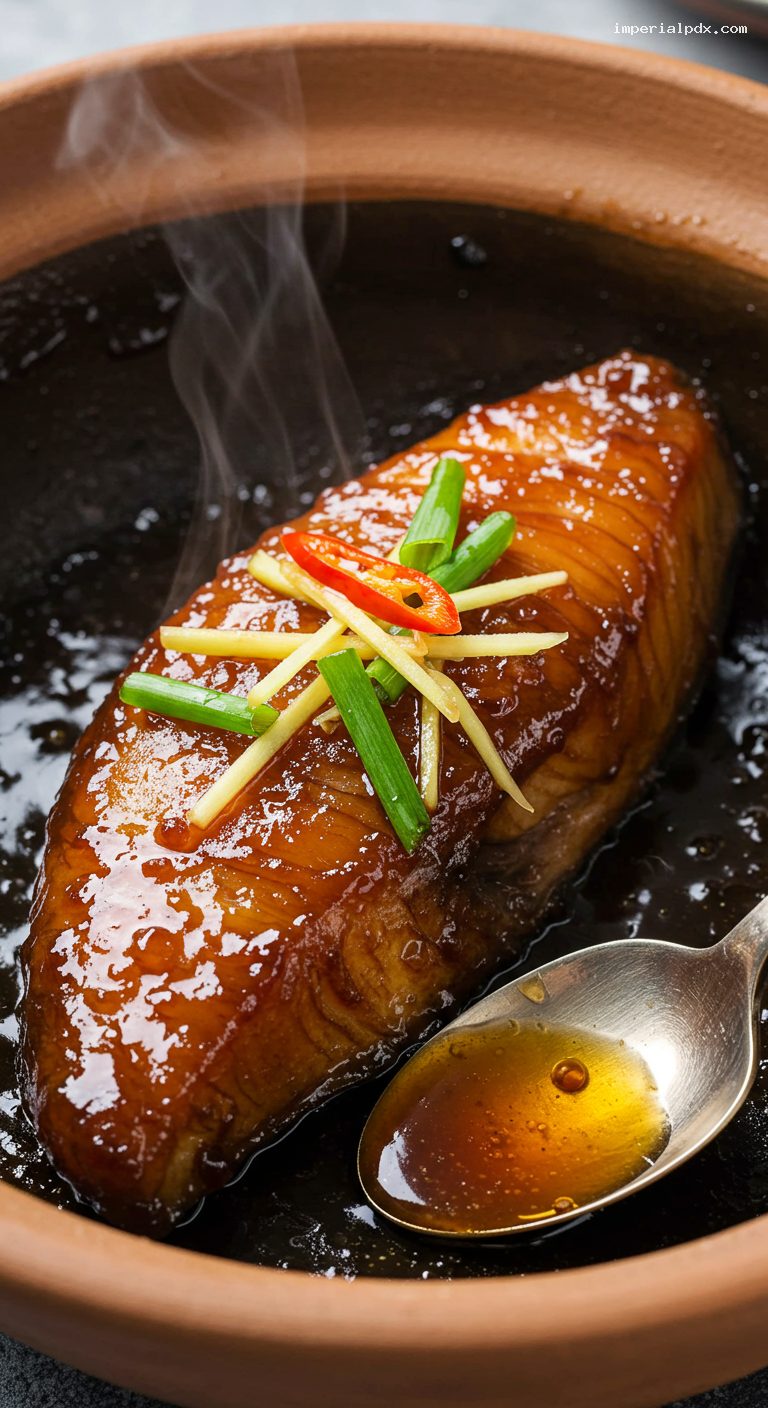 Ca Kho To (Vietnamese Caramelized Fish) – Closeup