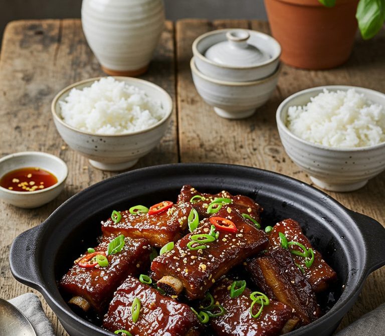 Caramelized Fish Sauce Pork Ribs (Suon Ram Man)