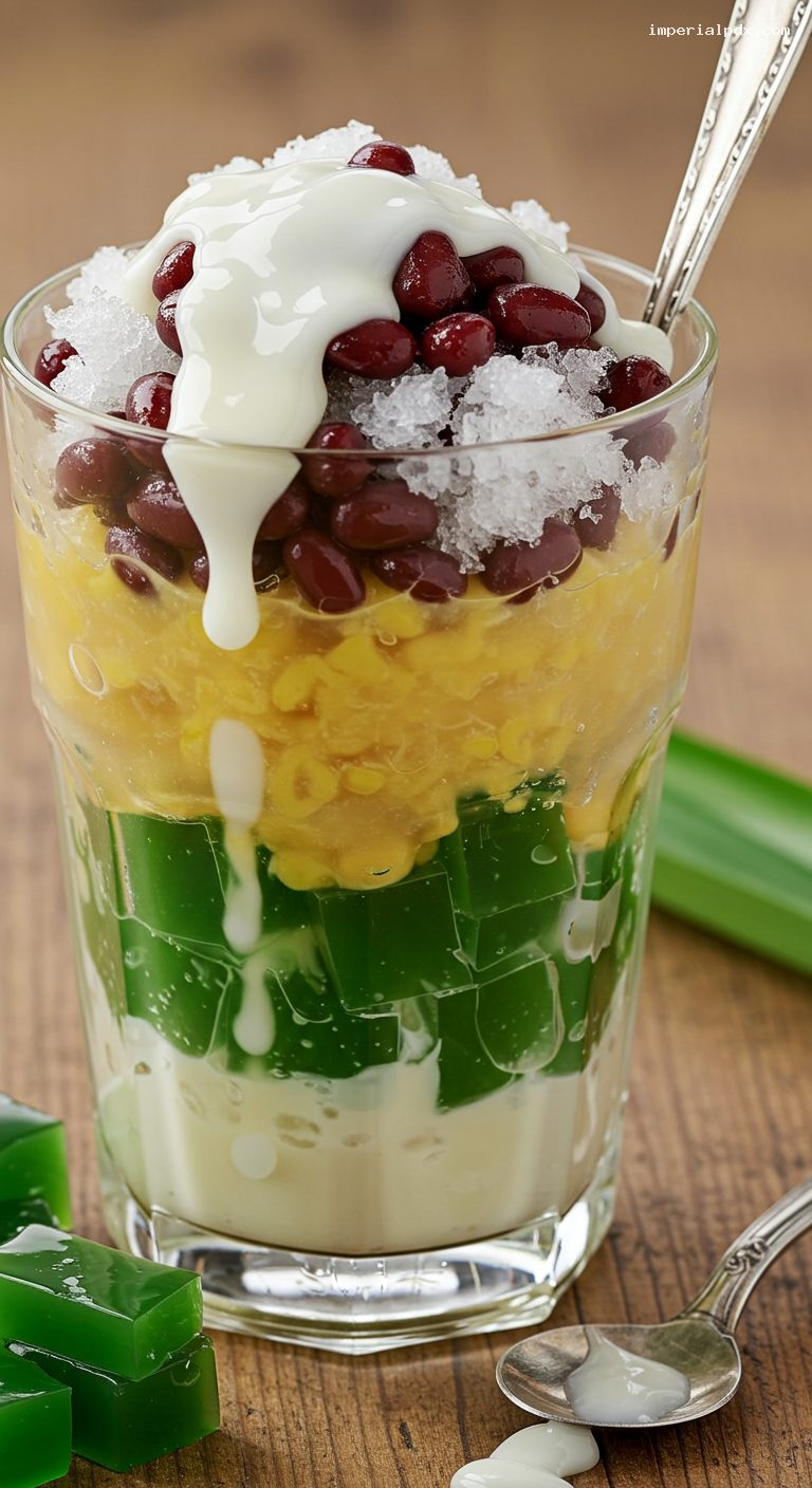 Che Ba Mau: Vietnamese Three-Color Dessert – Closeup