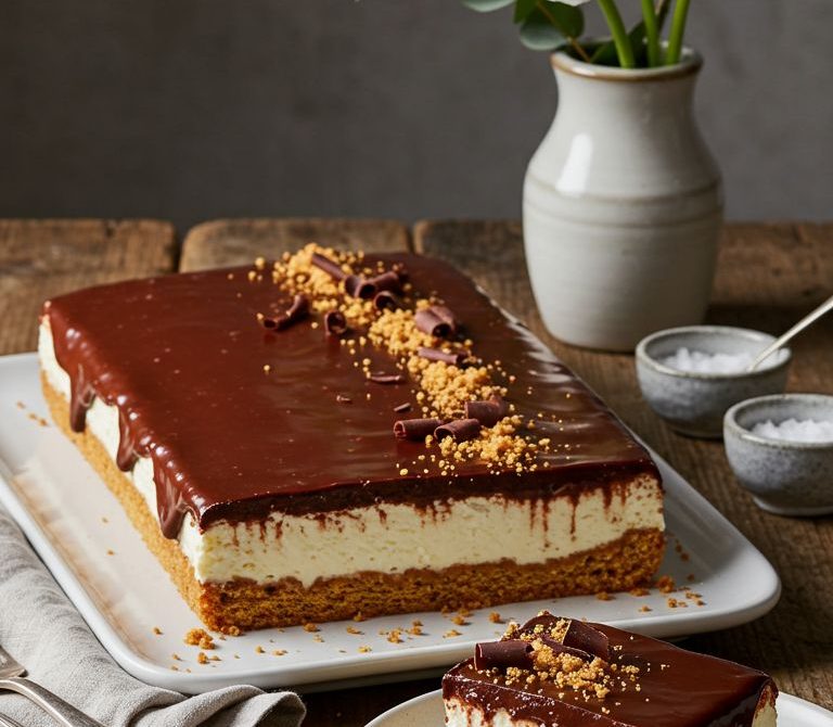 Chocolate Eclair Icebox Cake with Ganache