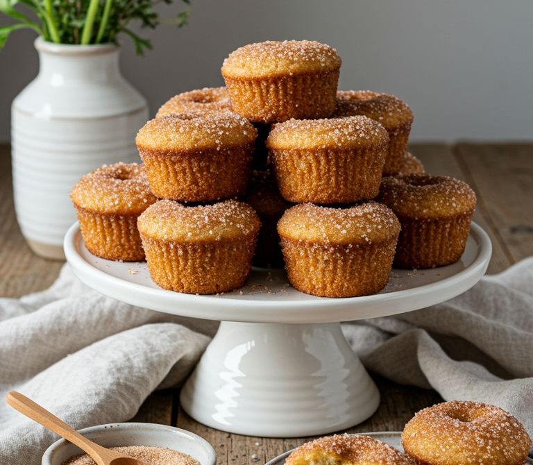 Cinnamon Sugar Donut Mini Muffins