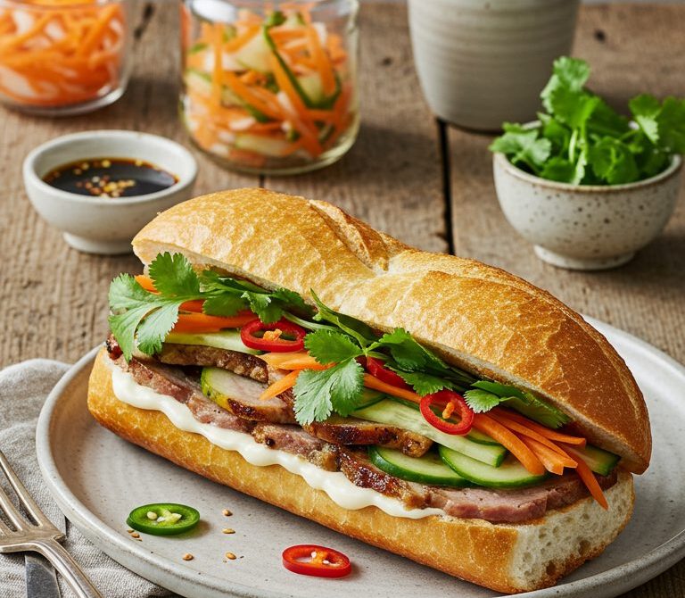Classic Banh Mi Thit with Pork and Pickles