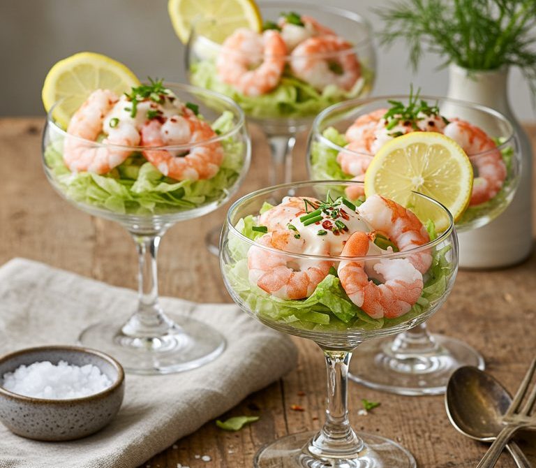 Classic Prawn Cocktail with Marie Rose Sauce