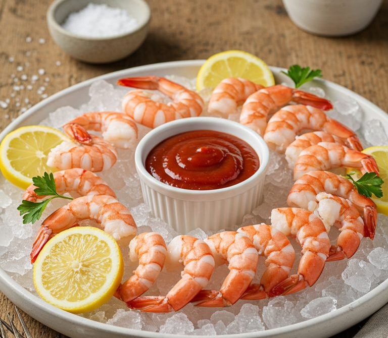 Classic Shrimp Cocktail with Horseradish-Tomato Sauce