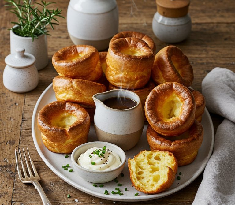 Classic Yorkshire Puddings with Beef Drippings