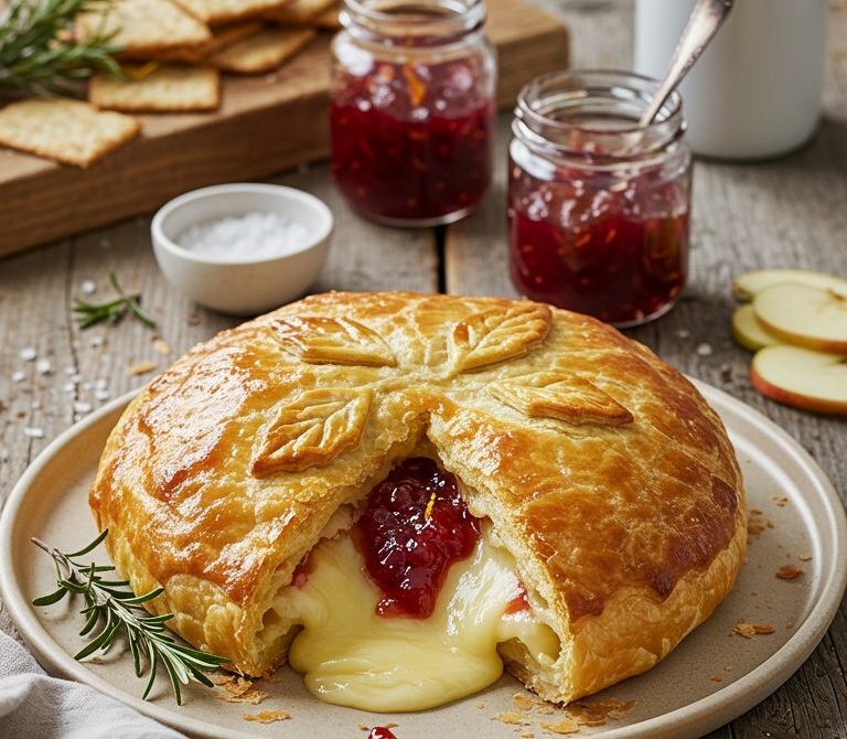 Cranberry Orange Brie en Croûte