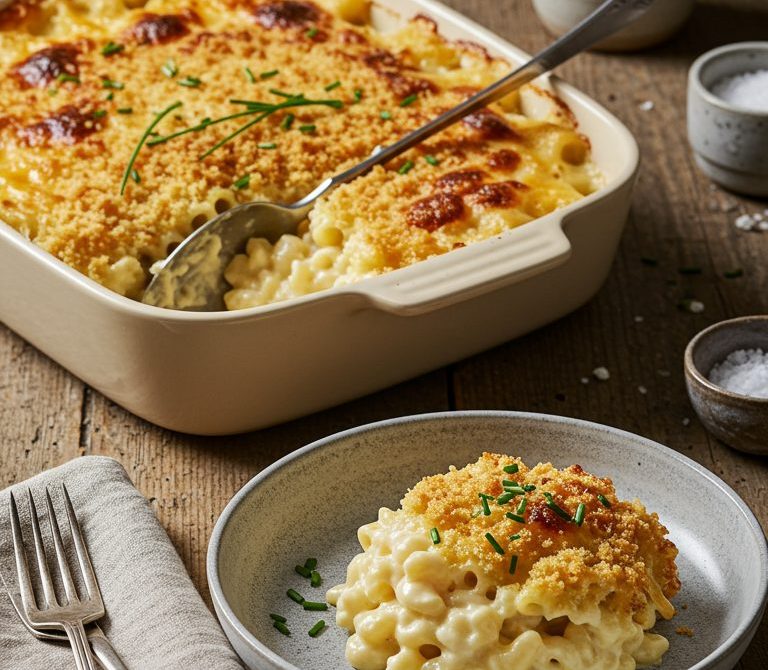 Creamy Cheddar-Gruyère Baked Mac and Cheese