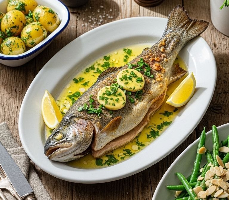 Crispy Trout Meunière with Lemon-Parsley Butter