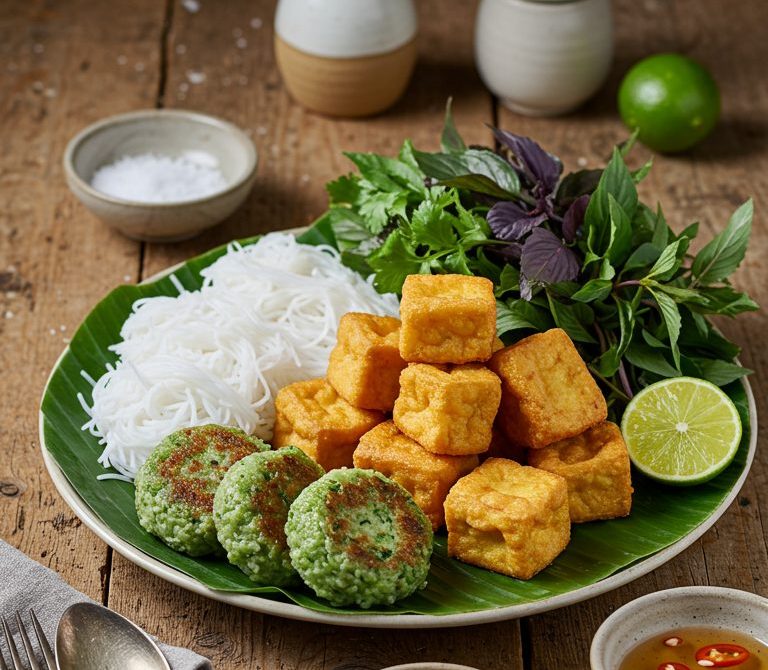 Hanoi-Style Bún Đậu Mắm Tôm Platter