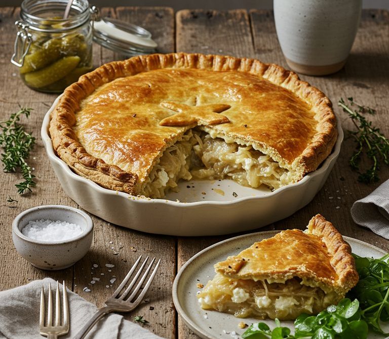 Lancashire Cheese and Onion Pie