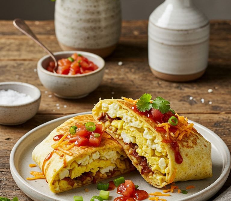 Late-Night Breakfast Burrito with Crispy Hash Browns