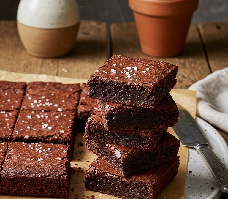 One-Bowl Fudgy Brownies with Shiny Crackly Tops