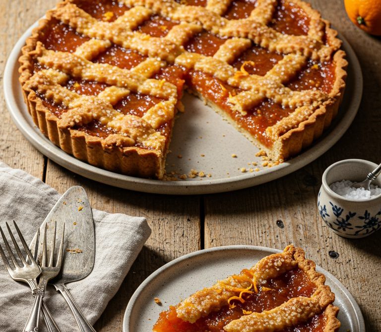 Pastafrola de Membrillo with Citrus Zest