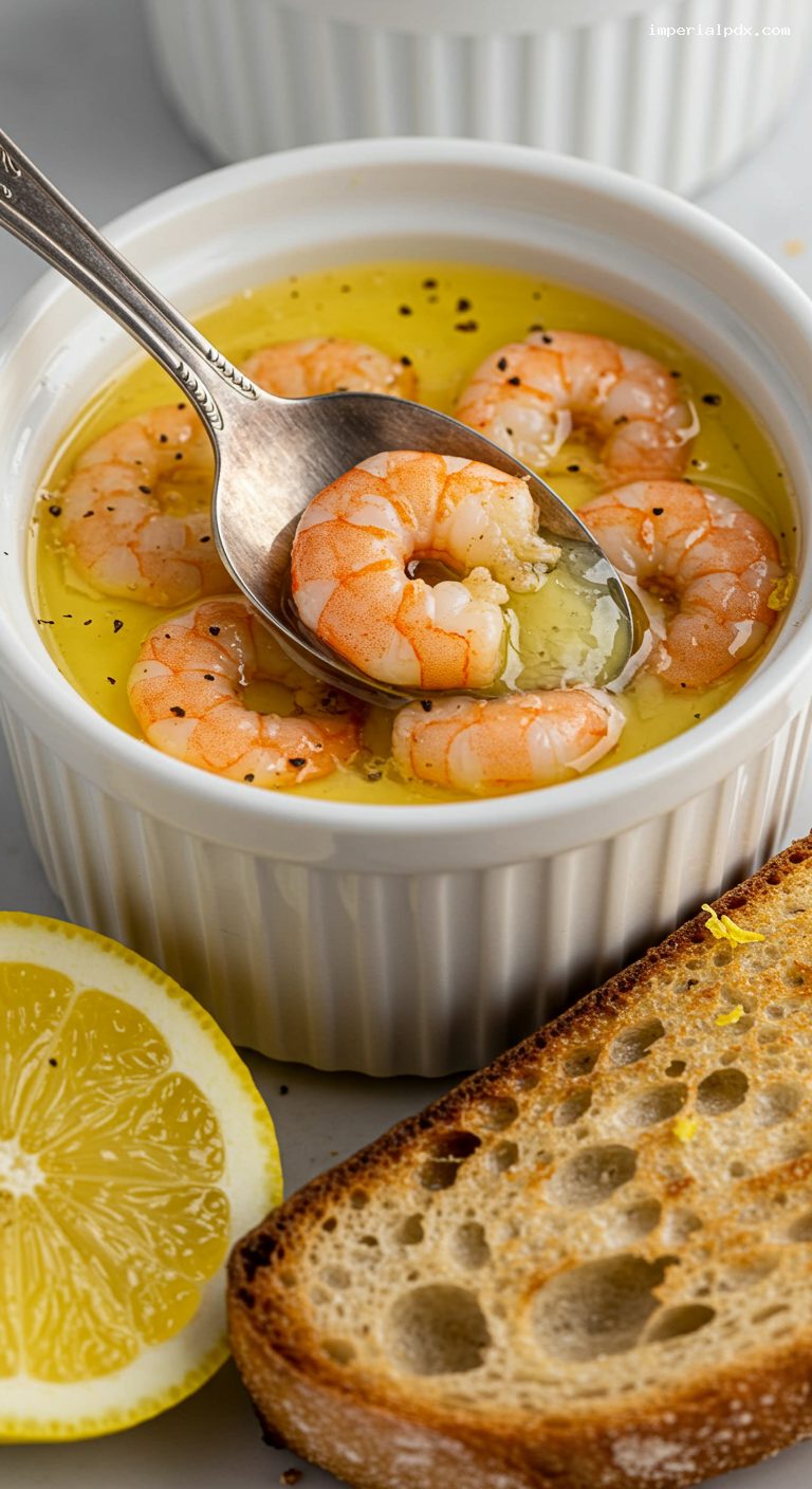 Potted Brown Shrimp with Nutmeg and Cayenne – Closeup