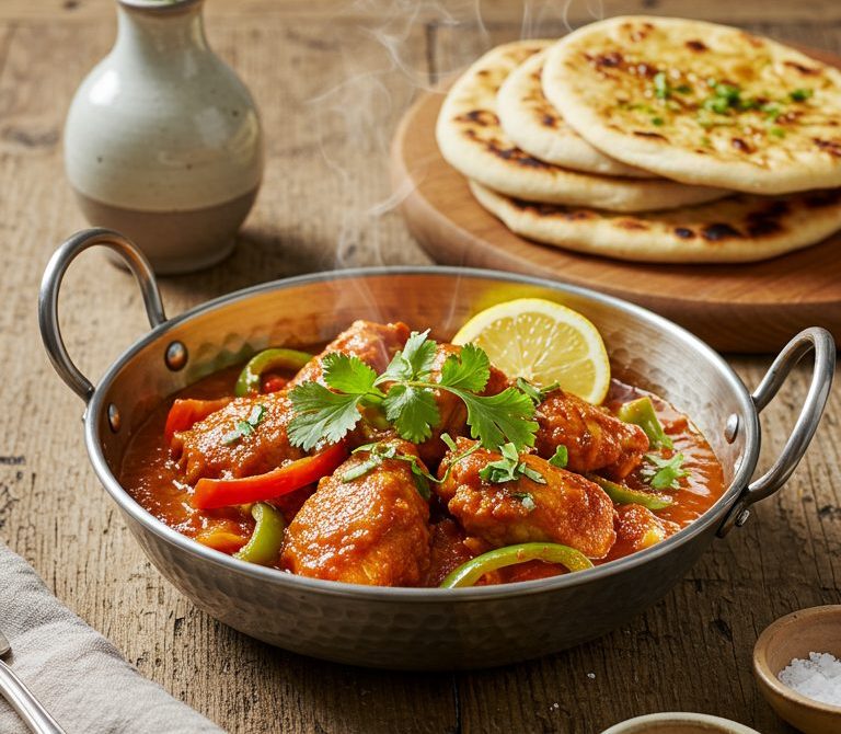 Quick Chicken Balti with Peppers and Tomatoes