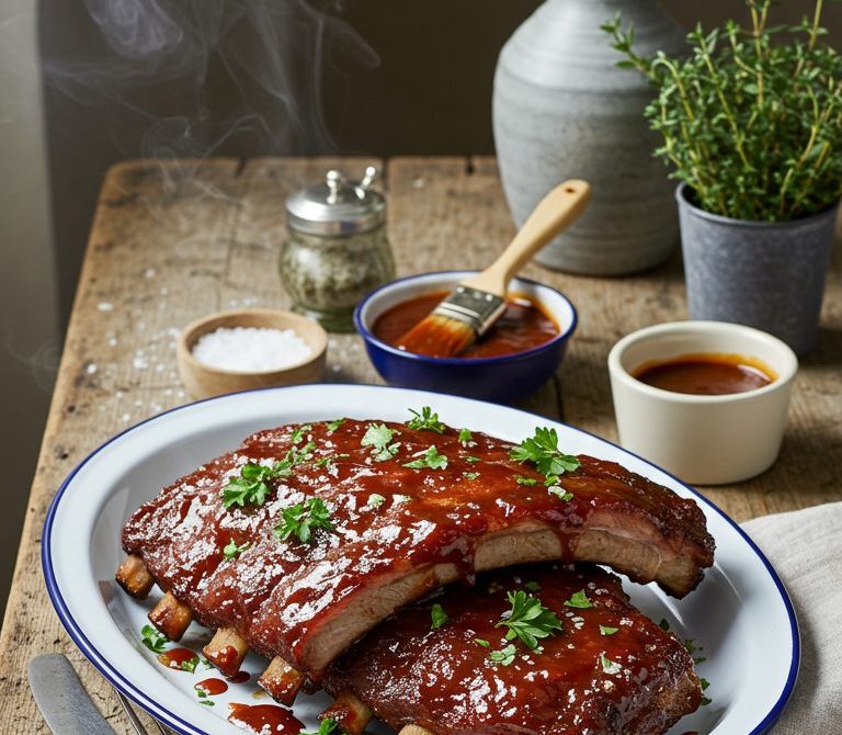 Slow Cooker BBQ Baby Back Ribs