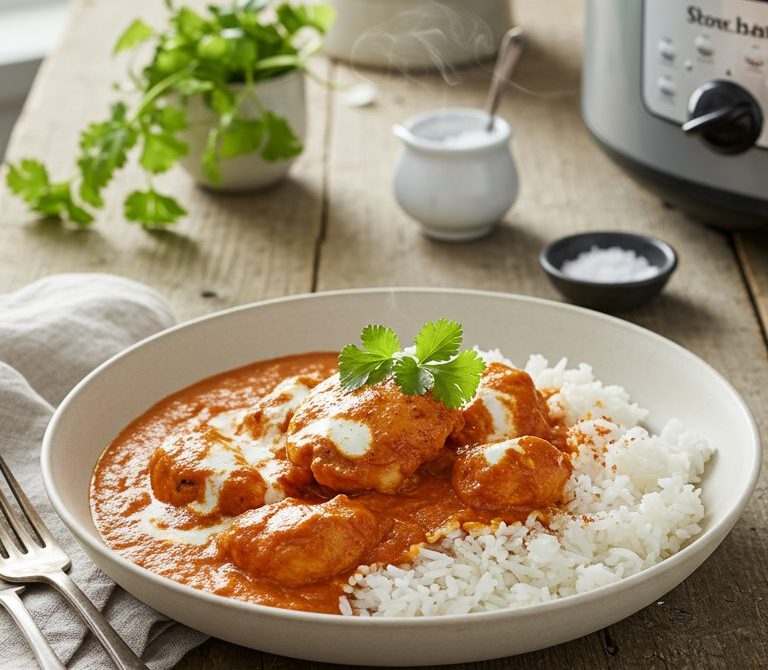 Slow Cooker Butter Chicken with Creamy Tomato Sauce