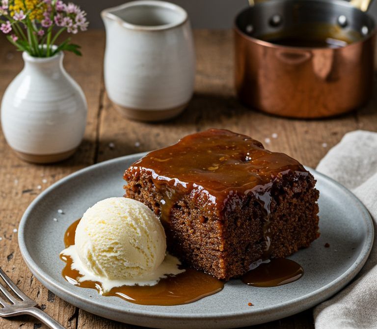 Sticky Toffee Pudding with Warm Toffee Sauce