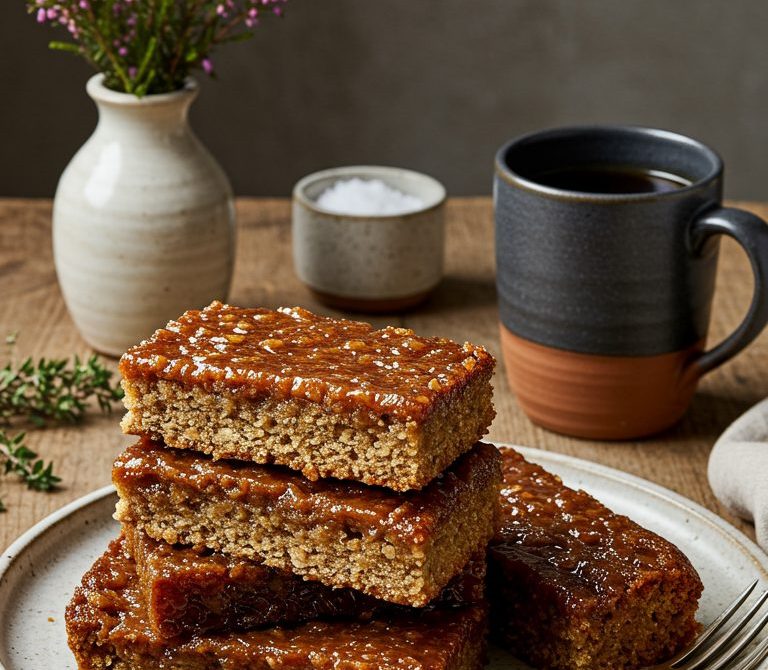Sticky Treacle Yorkshire Parkin with Ginger