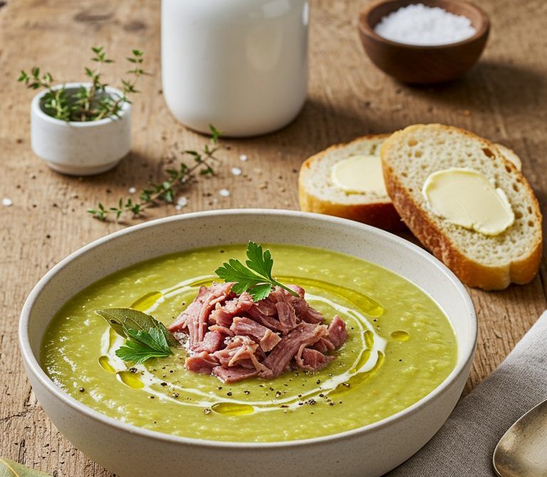 Velvety Split Pea and Ham Hock Soup