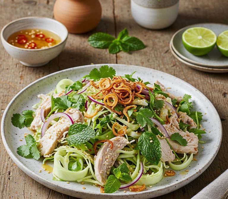 Vietnamese Chicken and Cabbage Slaw (Goi Ga)