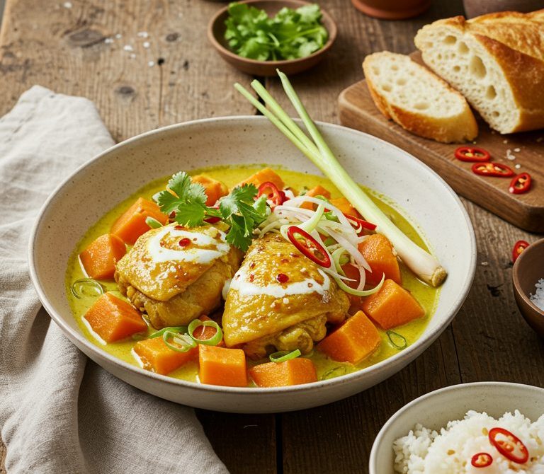 Vietnamese Chicken Curry with Lemongrass and Coconut Milk