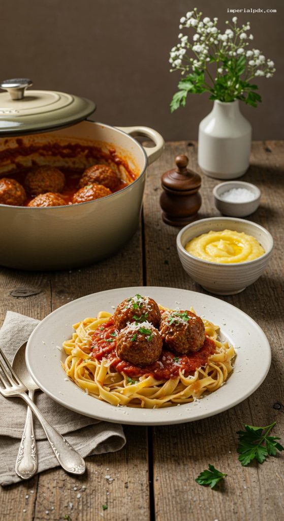 Albóndigas con Tuco in Tomato–Red Wine Sauce – Imperial Recipes