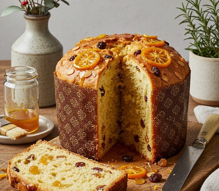 Argentine Holiday Pan Dulce with Citrus and Candied Fruit