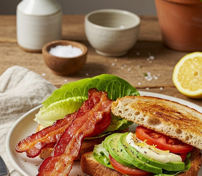 Avocado BLT with Lemon-Pepper Mayo