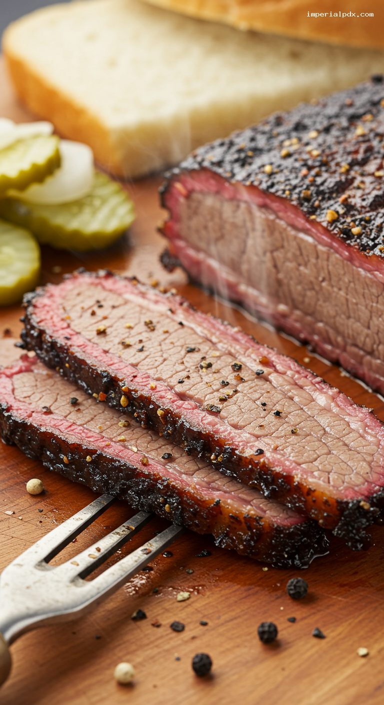 Backyard Brisket: Salt-and-Pepper, Low and Slow – Closeup