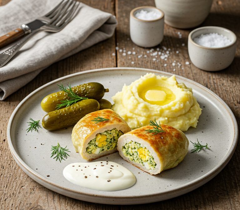 Beef Zrazy with Egg and Dill Filling