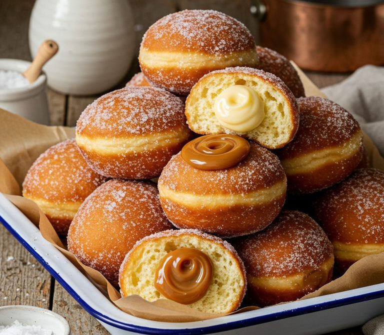 Berlinesas: Pillowy Dulce de Leche–Filled Doughnuts