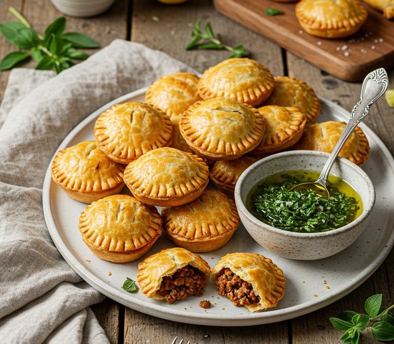 Bite-Size Beef Empanadas with Chimichurri