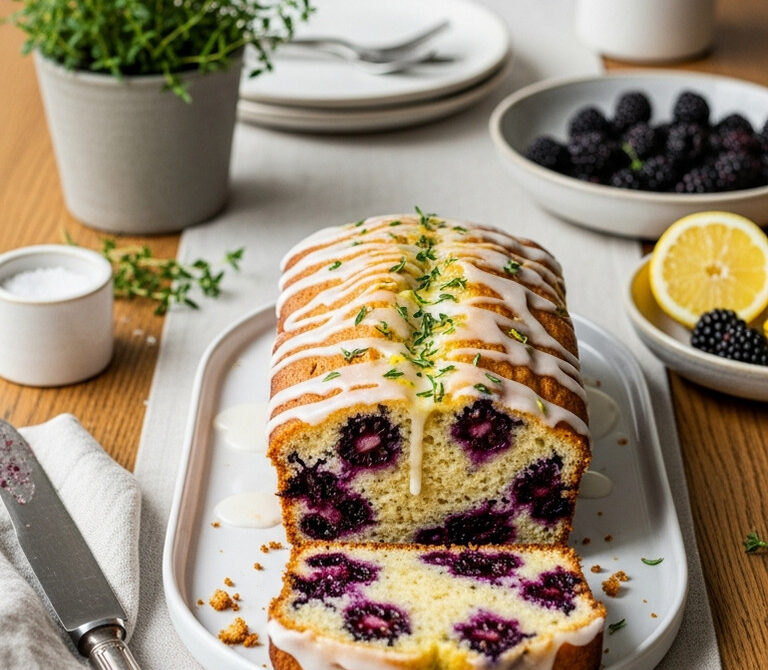 Blackberry Lemon-Thyme Quick Bread