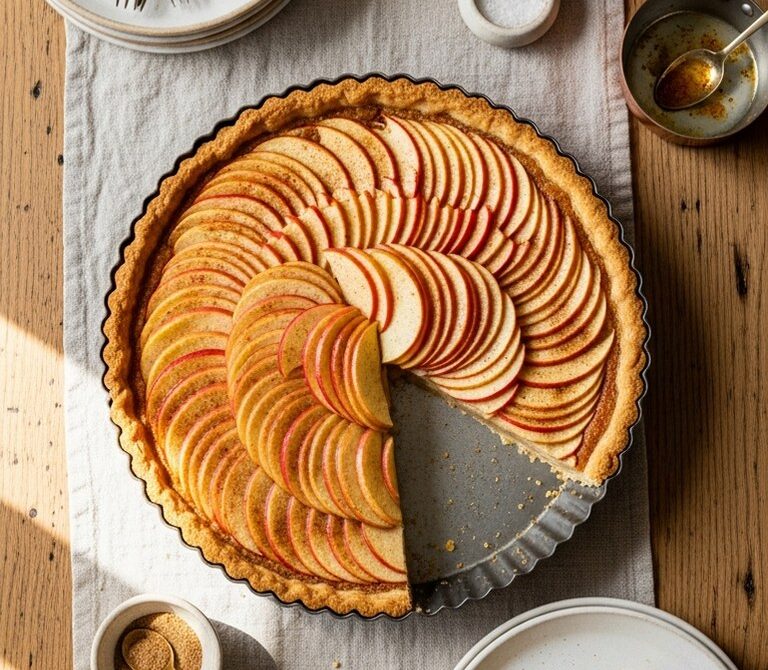 Brown Butter Apple Tart with Almond Frangipane