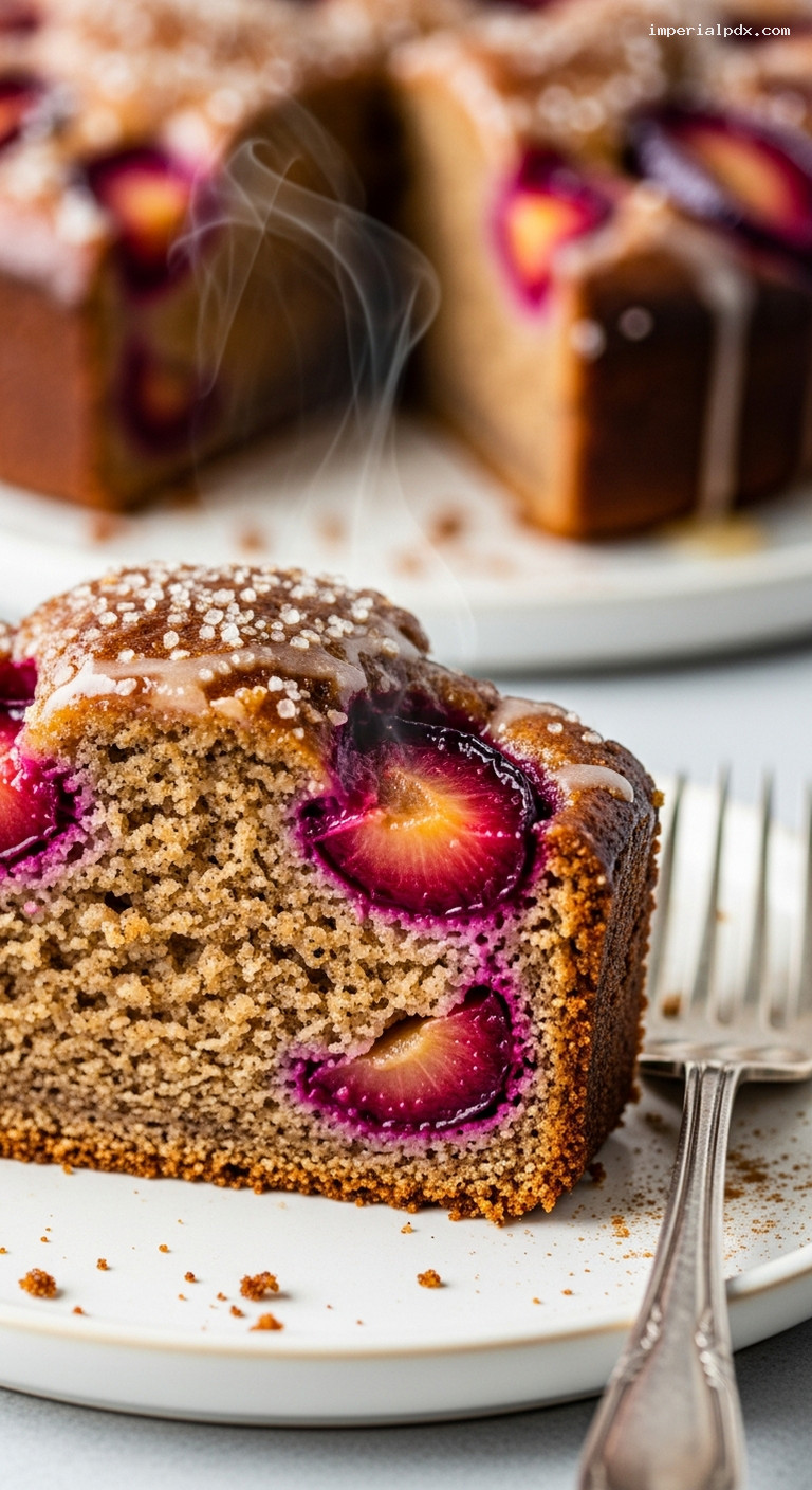 Brown Sugar Plum Spice Bread – Closeup