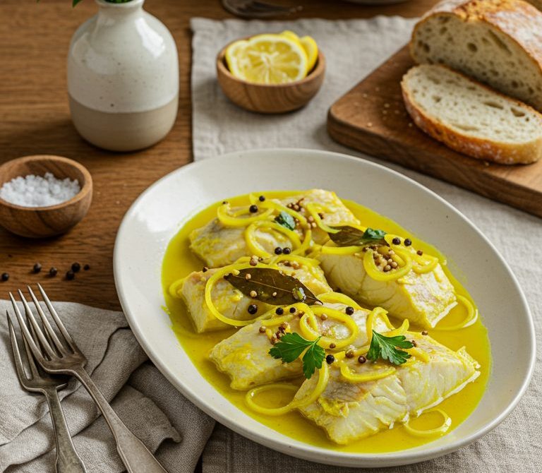 Cape Malay Pickled Fish with Turmeric Onions