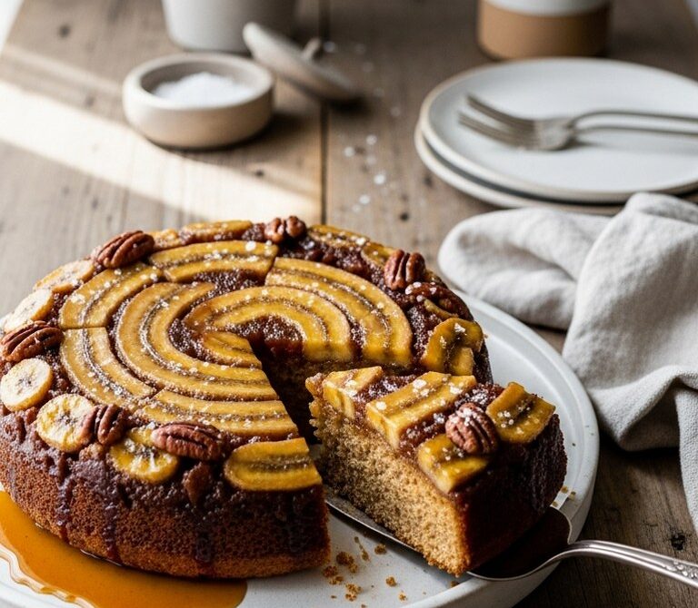 Caramelized Banana Upside-Down Cake