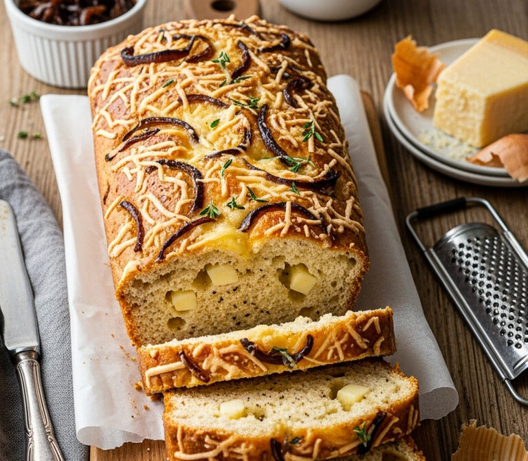 Caramelized Onion and Gruyère Bread
