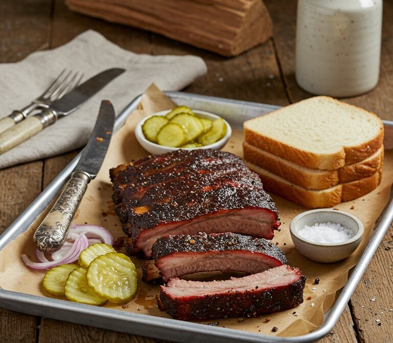 Central Texas Smoked Pork Spare Ribs with S&P Rub