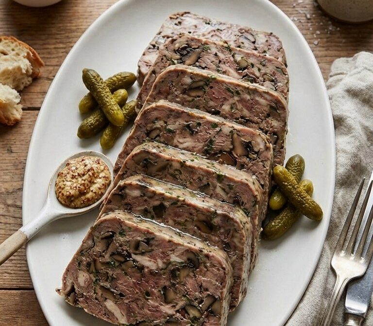 Chilled Beef and Mushroom Loaf with Sherry