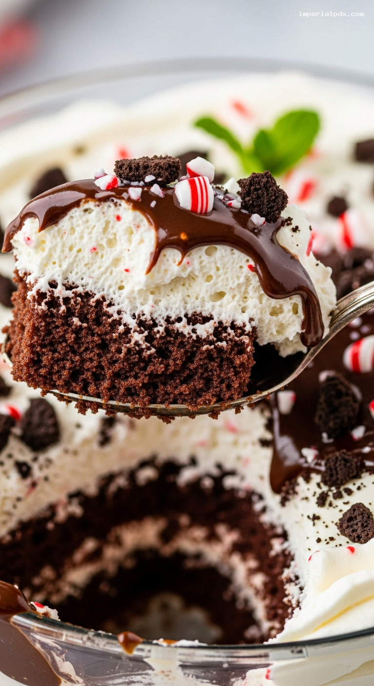 Chocolate Peppermint Trifle with Hot Fudge Ribbons – Imperial Recipes
