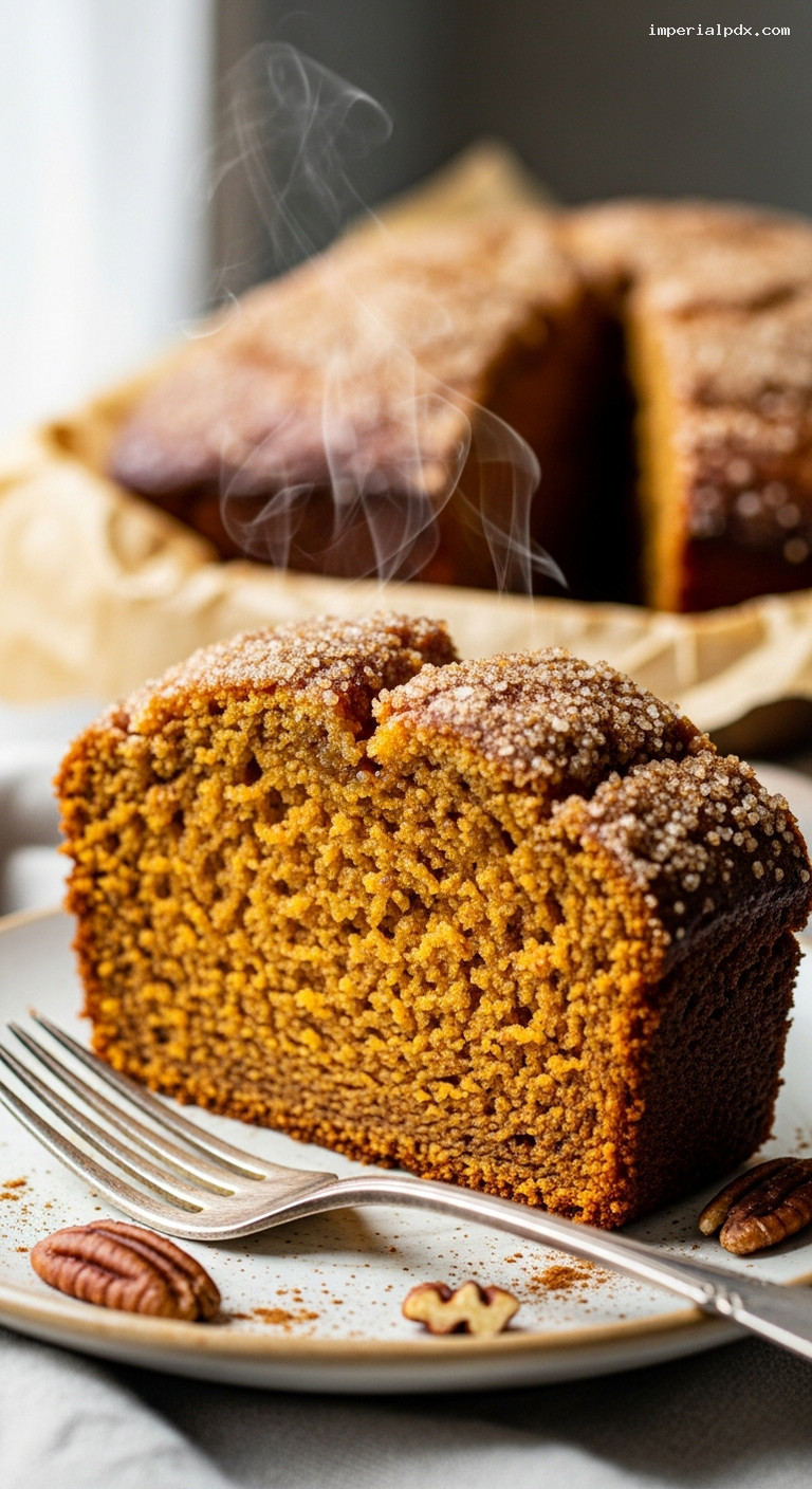 Cinnamon-Maple Sweet Potato Bread – Closeup