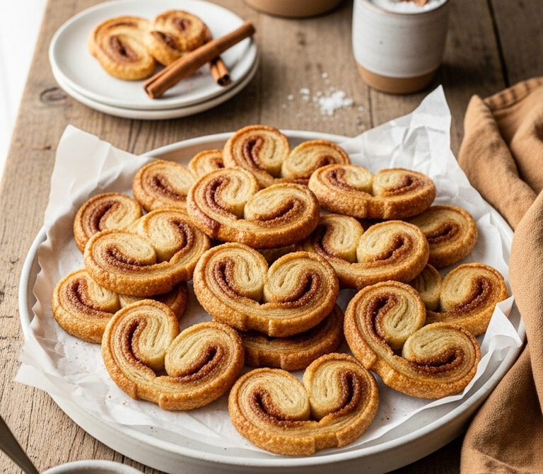 Cinnamon Sugar Palmiers: Crisp Puff Pastry Cookies